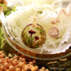 collier nature champignons cally handmade
