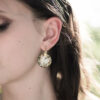 boucles d'oreilles, résine biosourcée, fleurs séchées, féerie
